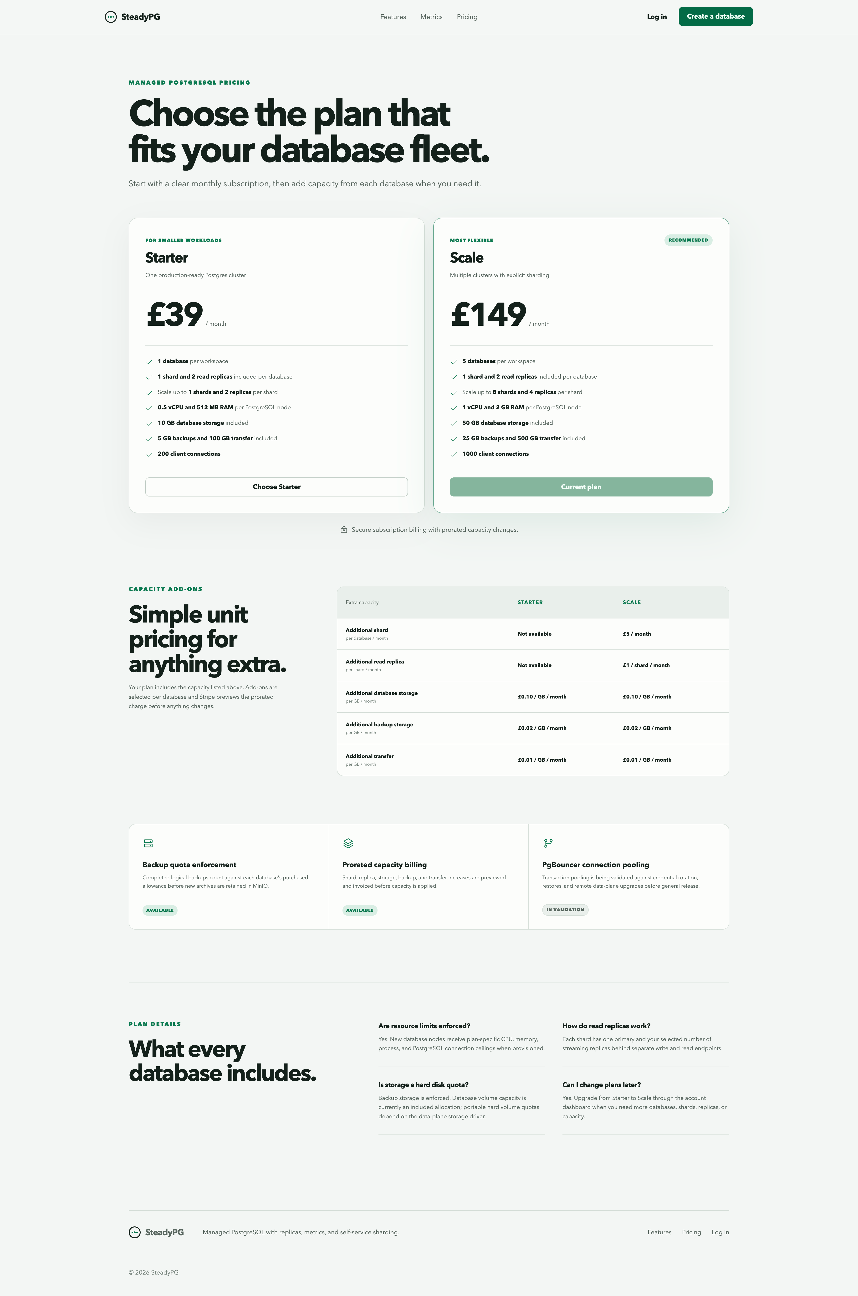 SteadyPG: Building a Self-Service Managed PostgreSQL Platform screenshot 9