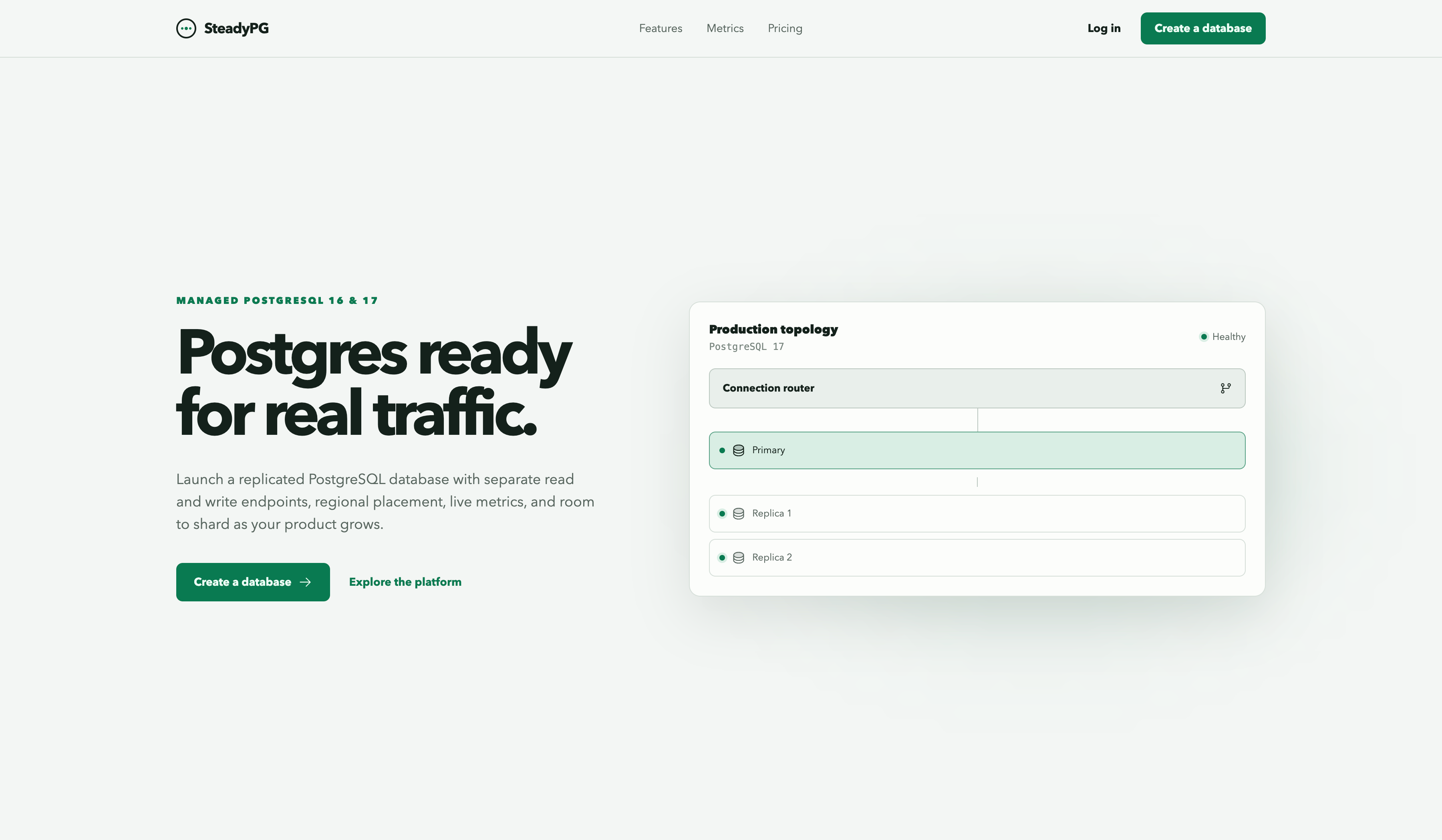 Screenshot of SteadyPG